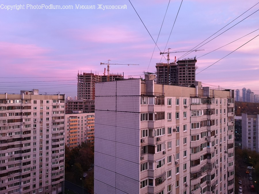 Apartment Building, Building, City, High Rise, Town
