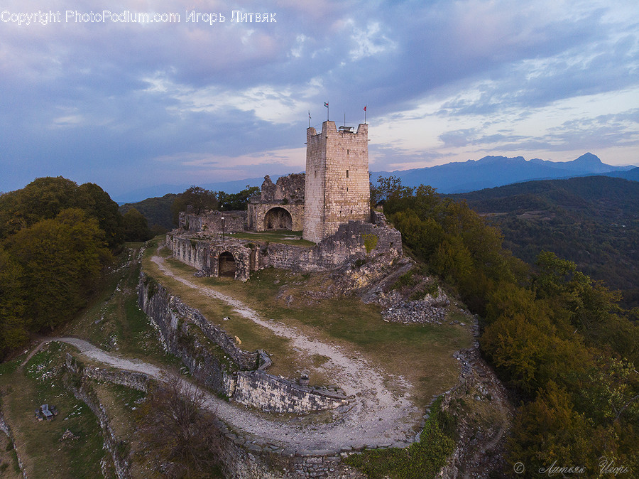 Architecture, Building, Castle, Fort, Path