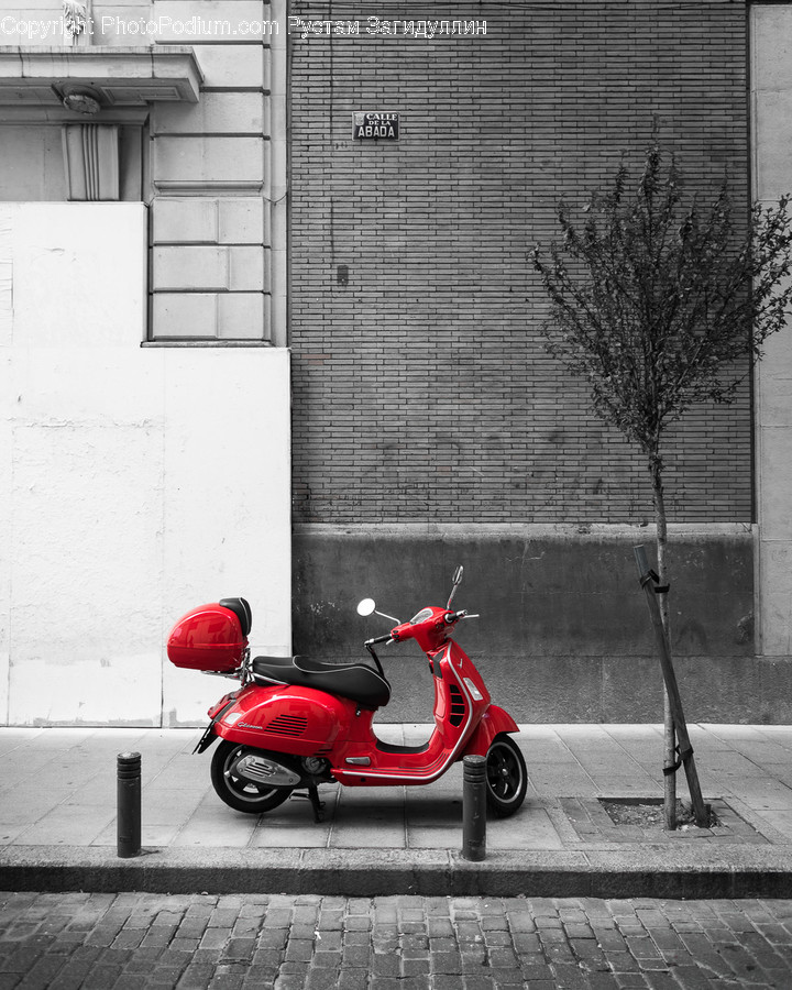 Transportation, Vehicle, Scooter, Motorcycle, Vespa
