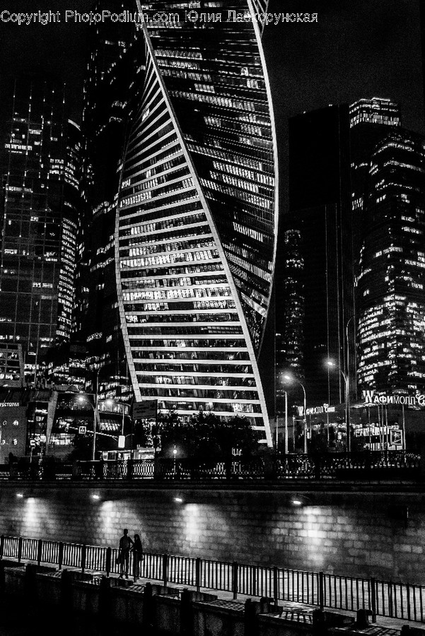 Office Building, Building, Person, Human, Urban