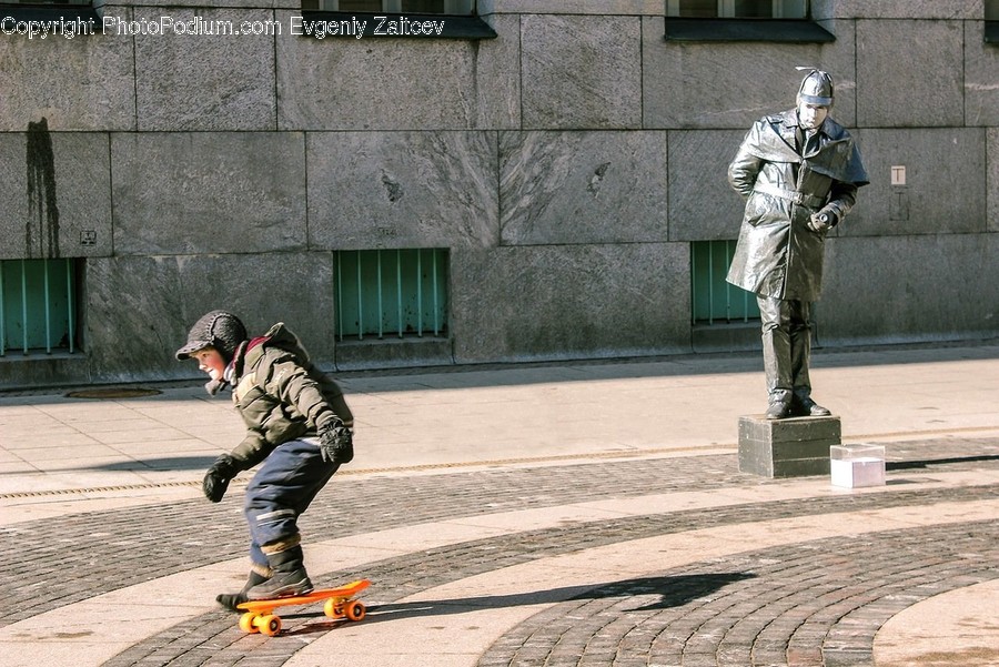Person, Human, Path, Walkway, Skateboard