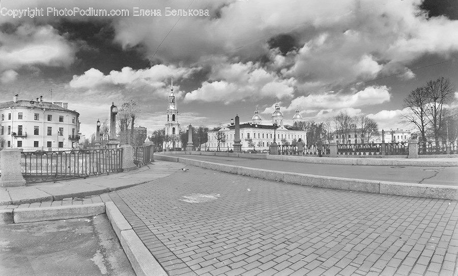 Building, Downtown, Urban, Town, City