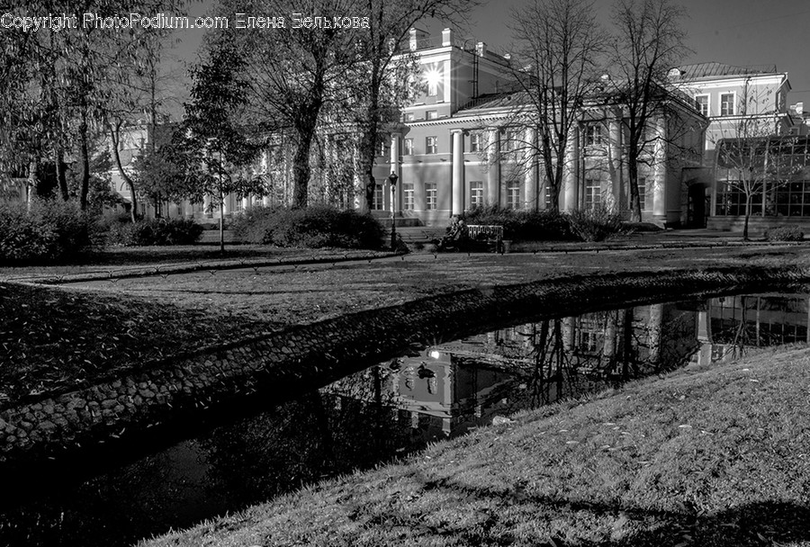 Puddle, Housing, Building, House, Villa