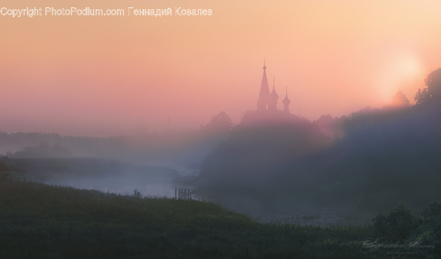 Nature, Weather, Outdoors, Fog, Mist