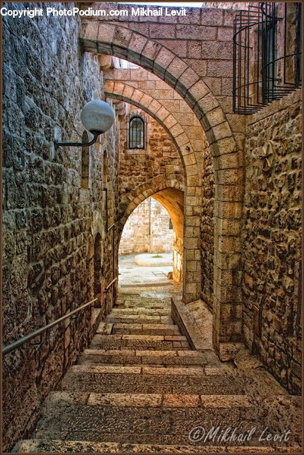 Arch, Path, Road, Walkway, Rock, Ruins, Cobblestone