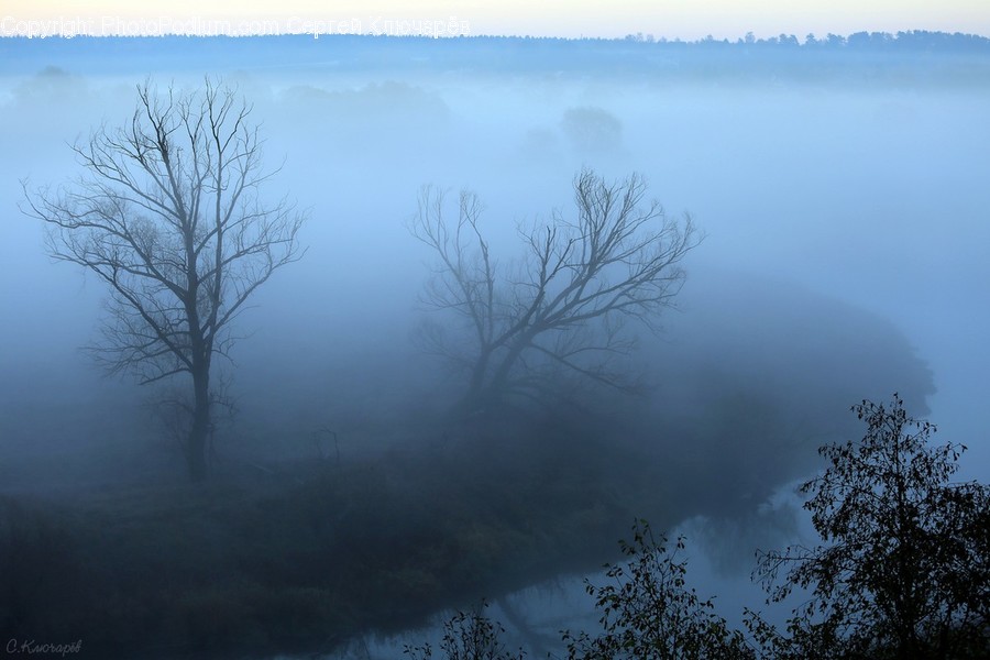 Nature, Weather, Outdoors, Mist, Fog