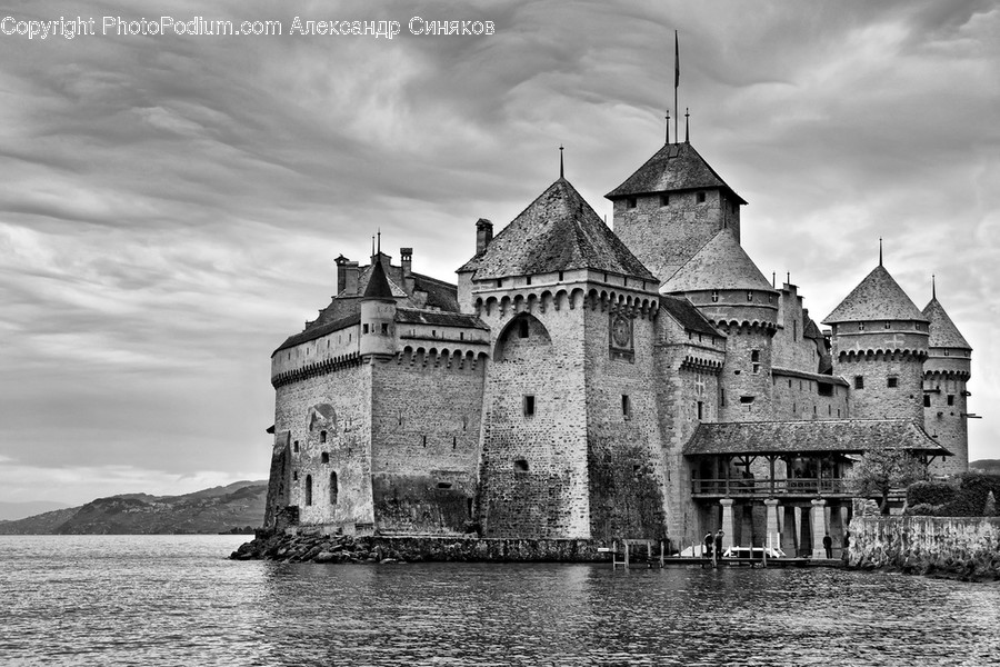 Castle, Architecture, Building, Fort, Moat