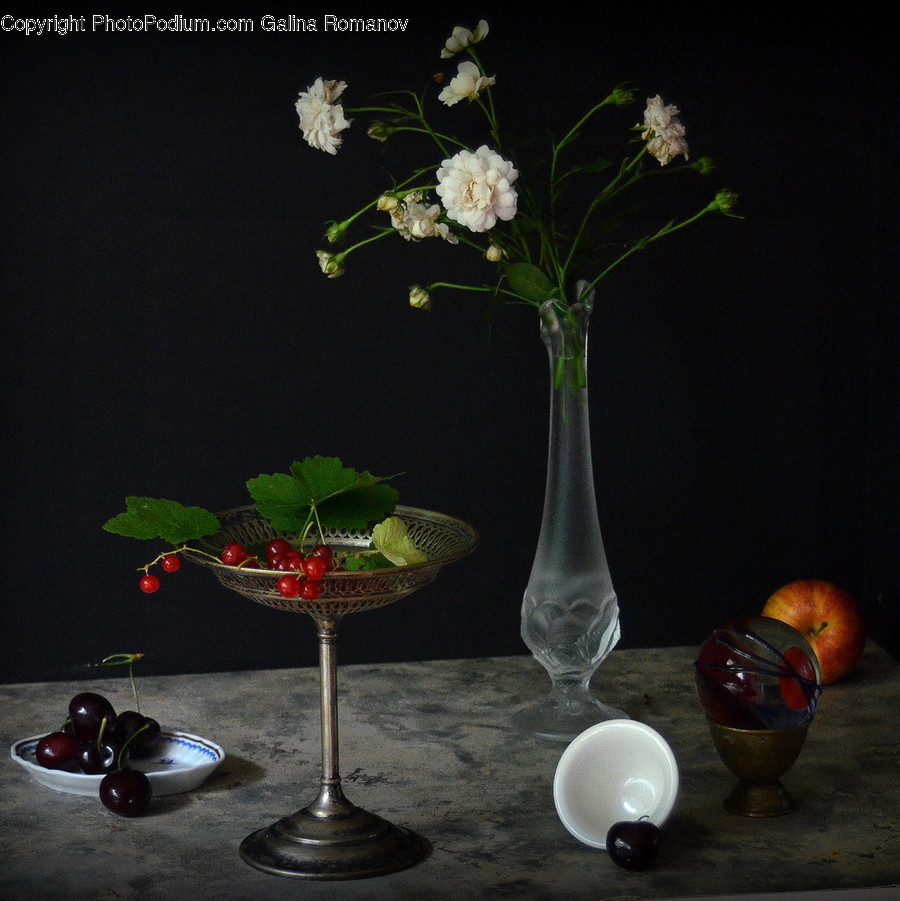 Glass, Goblet, Plant, Blossom, Flower
