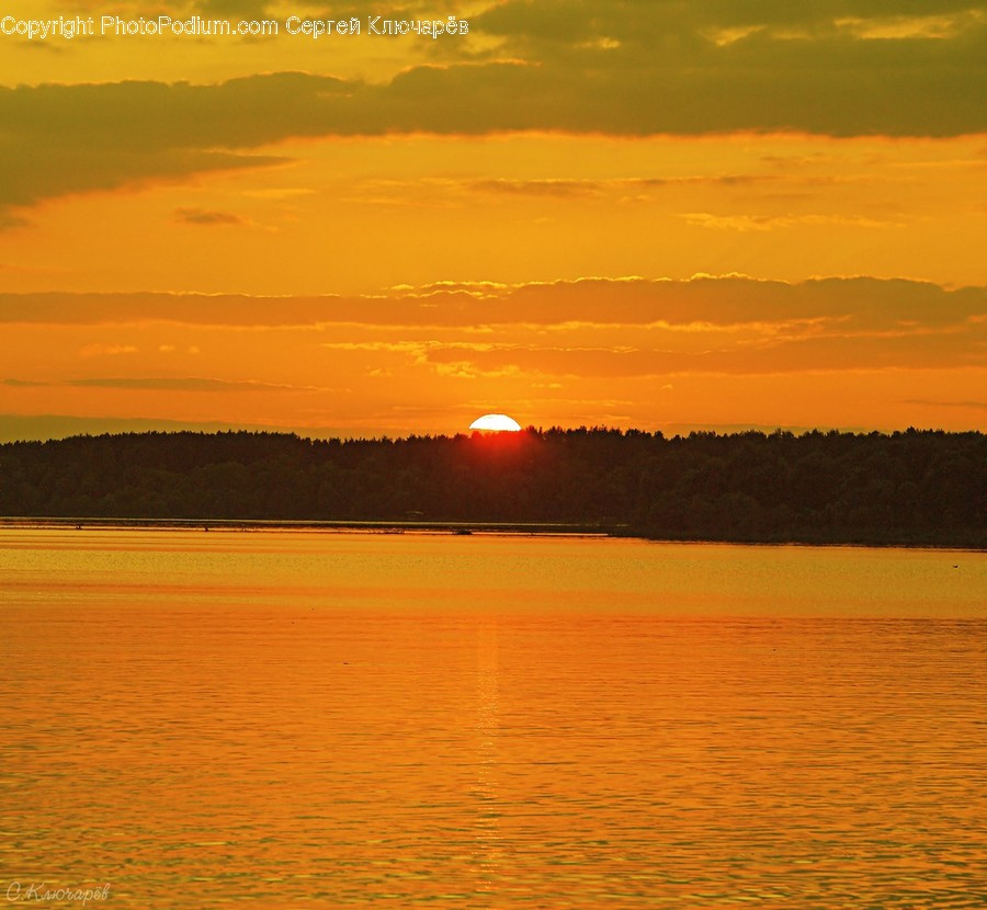 Nature, Outdoors, Dusk, Sky, Red Sky