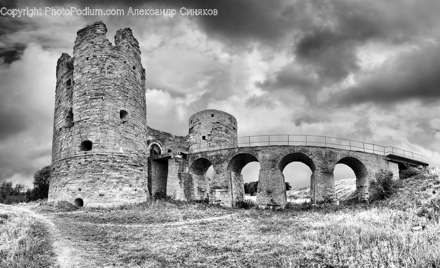 Ruins, Building, Bridge, Viaduct, Architecture