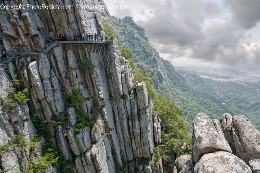 Nature, Cliff, Outdoors, Human, Person