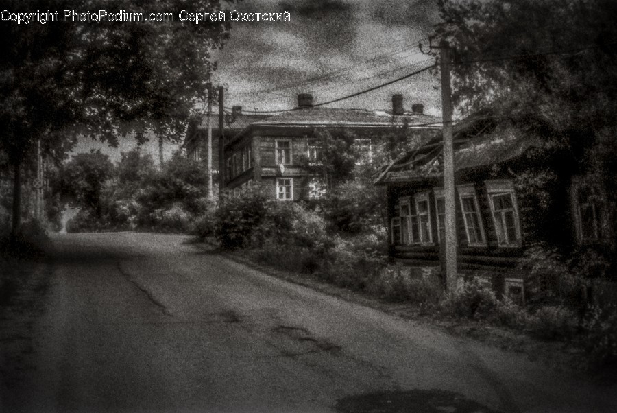 Nature, Outdoors, Building, Countryside, Tarmac