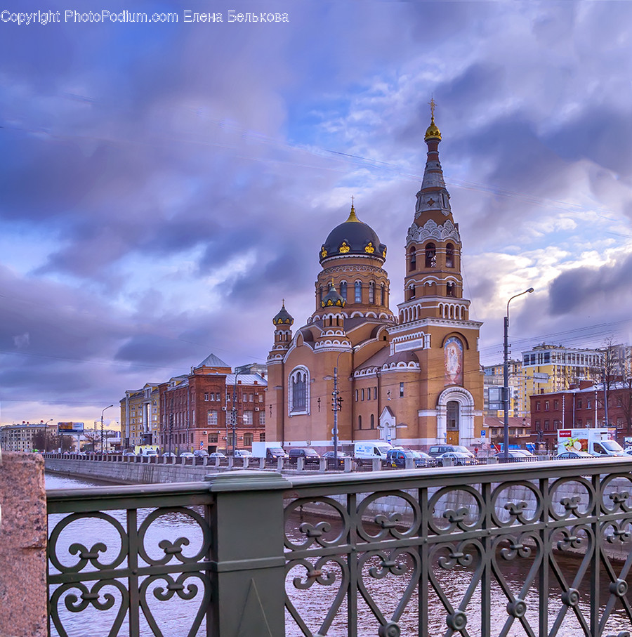 Railing, Tower, Architecture, Building, Spire