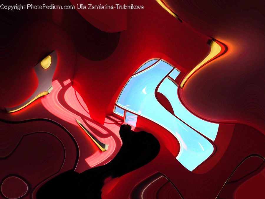 Art, Modern Art, Graphics, Light, Neon
