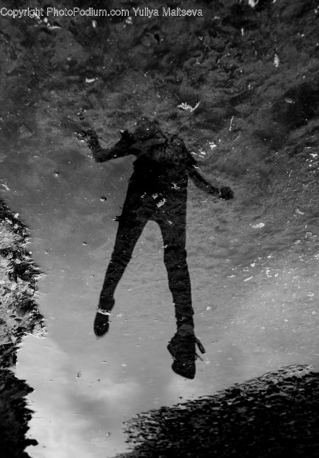 Nature, Person, Human, Outdoors, Puddle