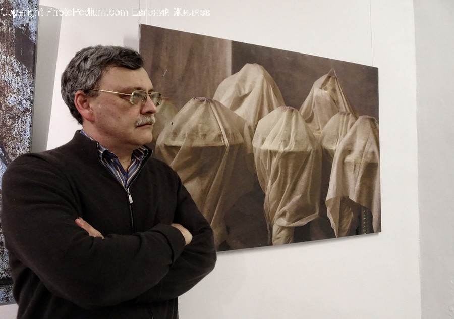 Person, Human, Art, Canvas, Wood