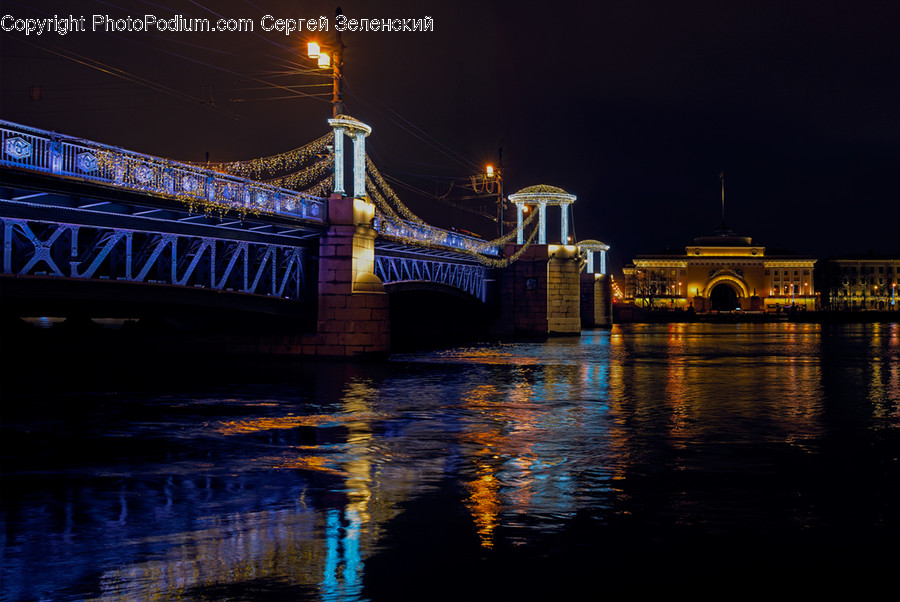 Building, Bridge, Handrail, Banister, Metropolis