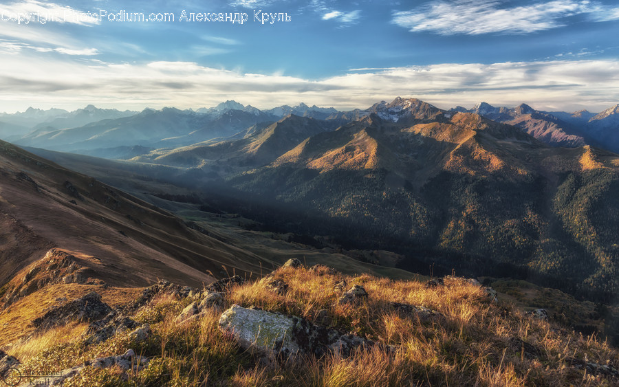 Mountain Range, Nature, Outdoors, Mountain, Peak