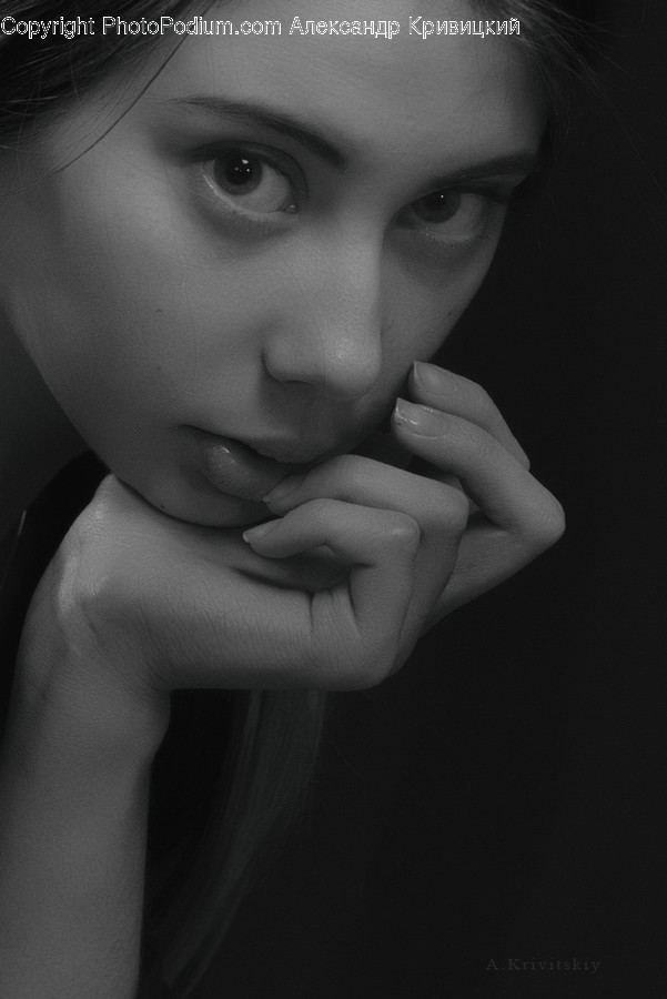 Finger, Person, Human, Face, Photography