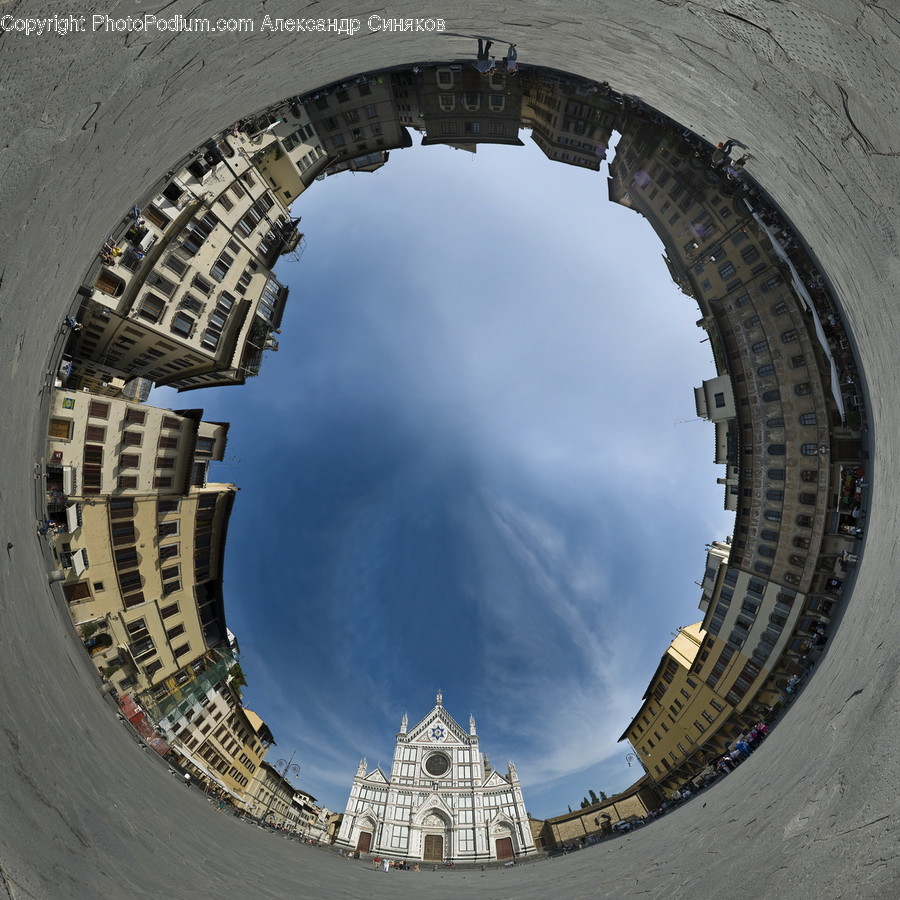 Fisheye, Hole, Outdoors, Building, Nature