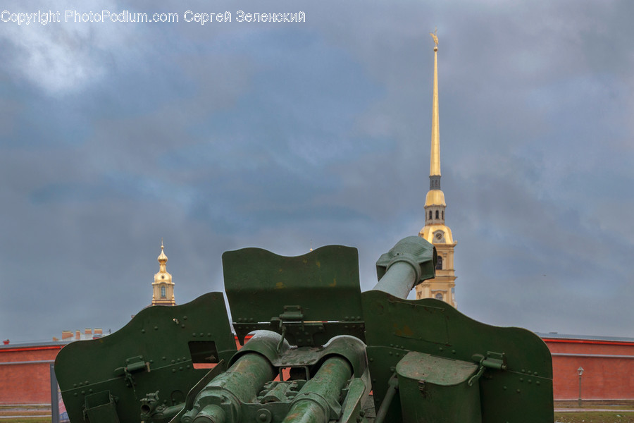Weapon, Weaponry, Cannon, Spire, Tower
