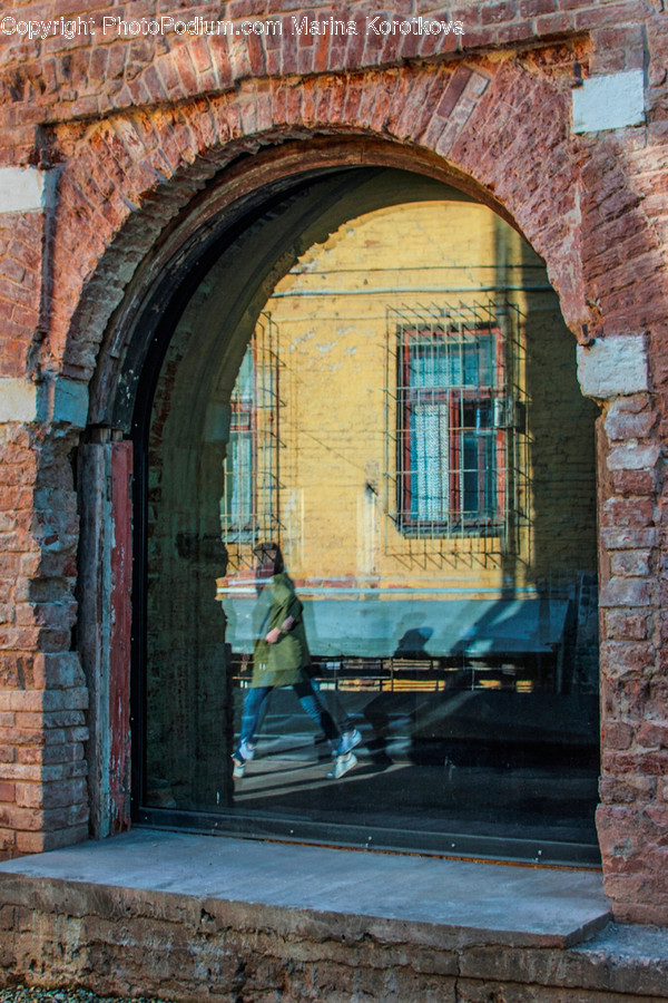 Brick, Human, Person, Path, Walkway