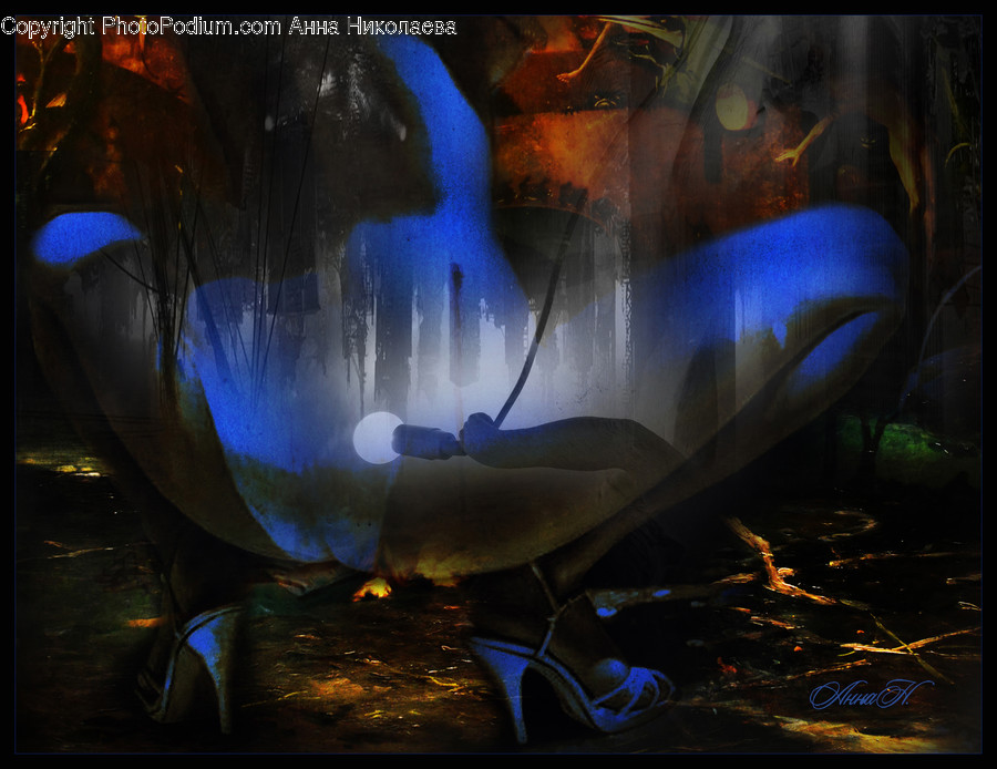 Painting, Art, Light, Lighting, Flare