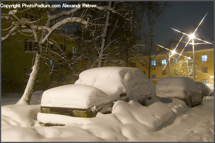 Blizzard, Outdoors, Snow, Weather, Winter, Ice, Warehouse