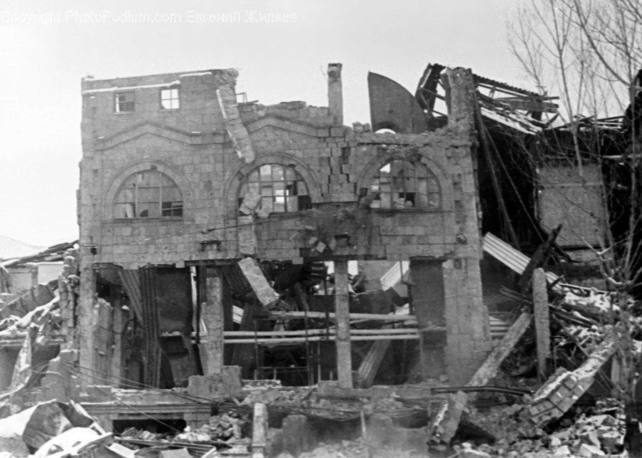 Demolition, Urban, Building, Ruins