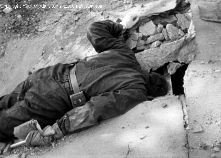 Soil, Human, Person, Rock, Clothing
