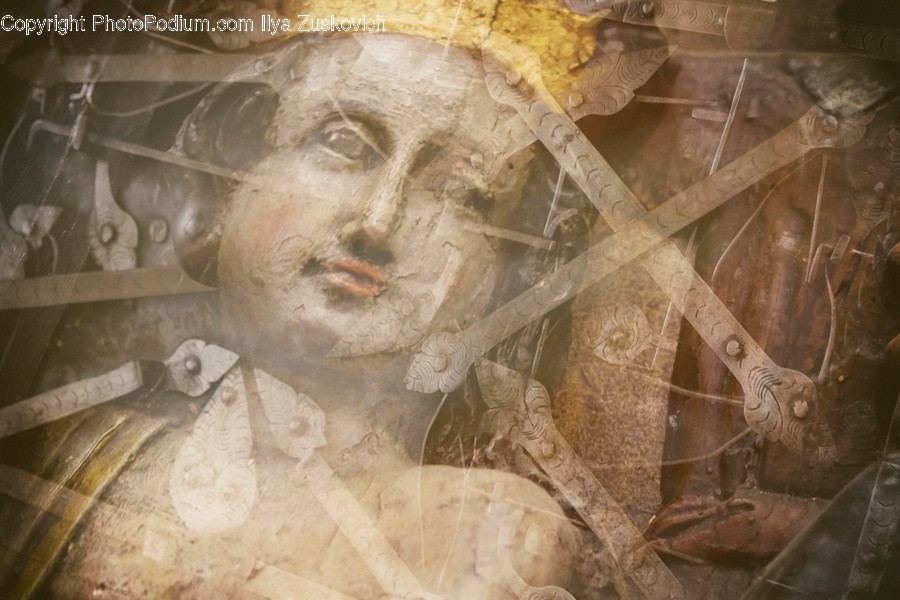 Face, Art, Archaeology, Photography, Photo