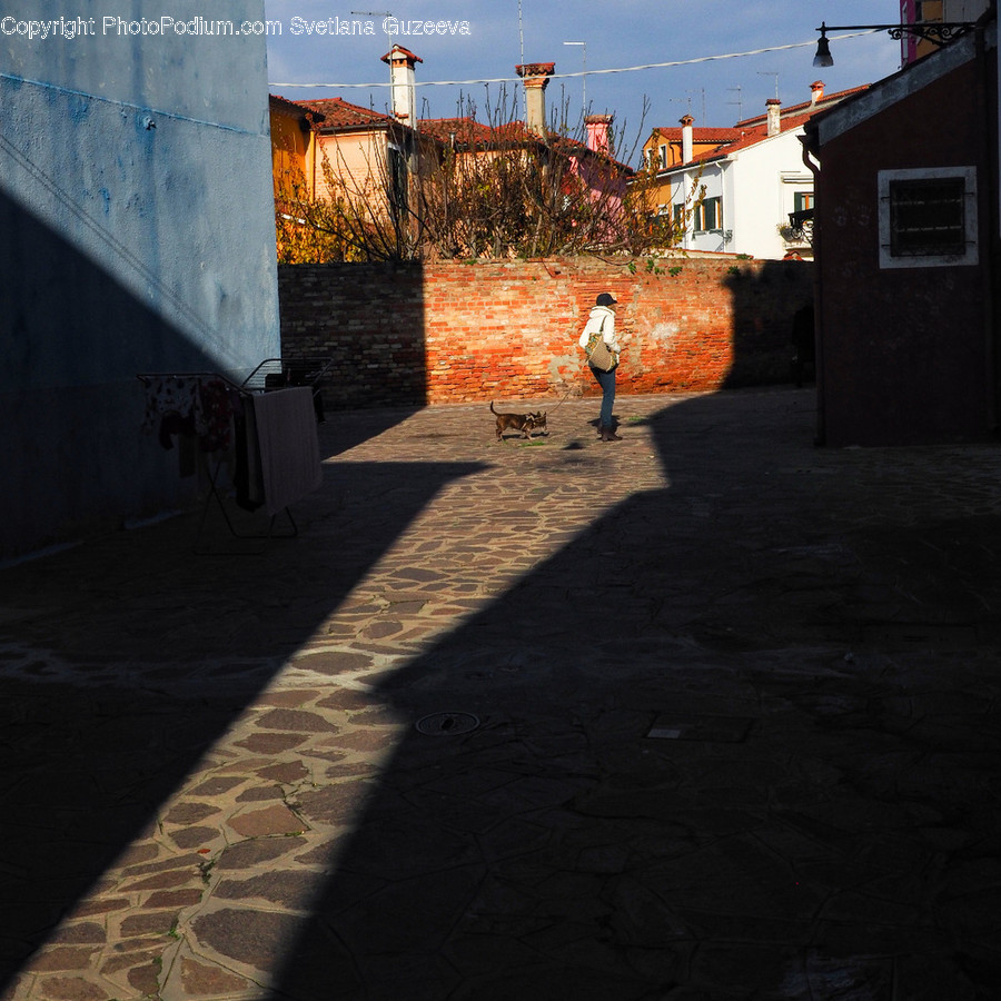 Walkway, Path, Flagstone, Person, Human