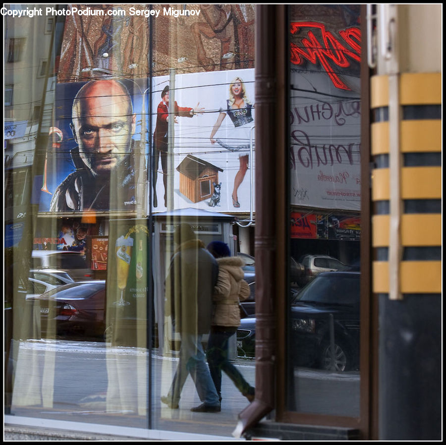 Door, Revolving Door, Art, Graffiti, Mural, Wall, Automobile