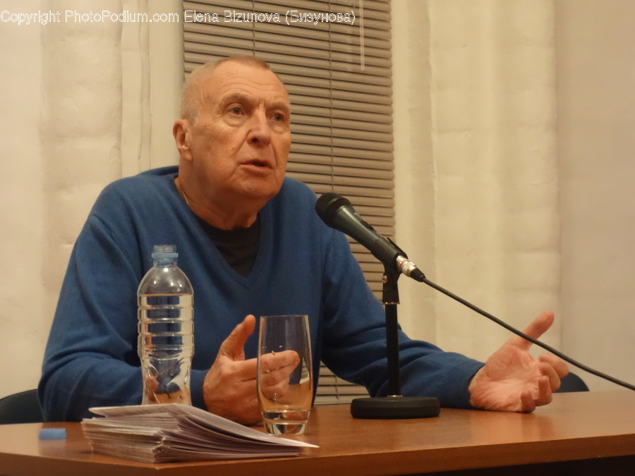 Human, Person, Sitting, Electrical Device, Microphone