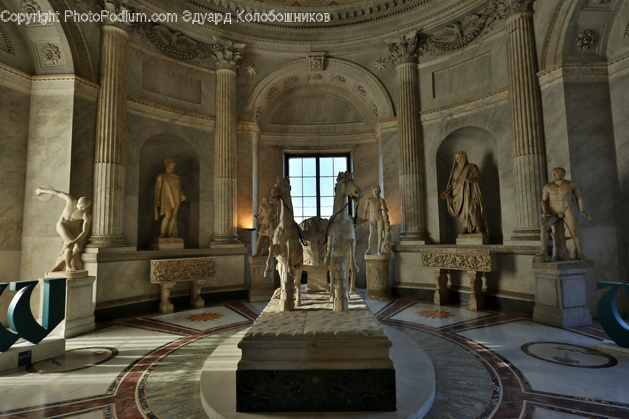 Crypt, Architecture, Building, Human, Person