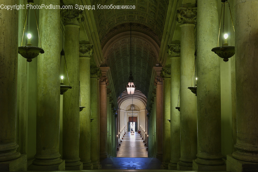 Corridor, Floor, Flooring, Indoors, Crypt