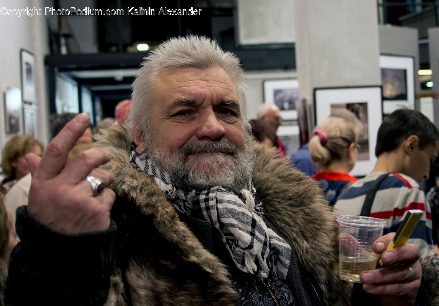 Person, Human, Face, Beard, Finger