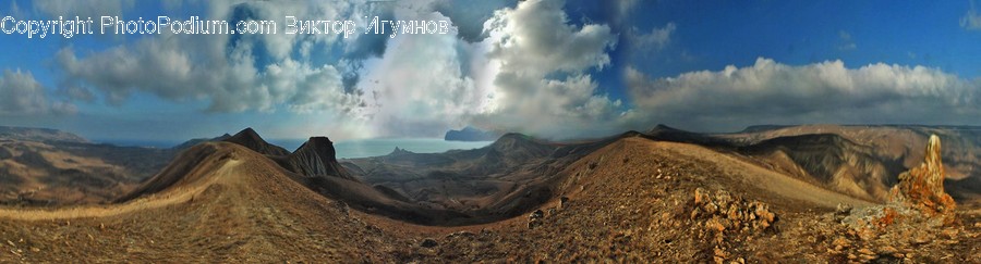 Nature, Outdoors, Weather, Mountain, Painting
