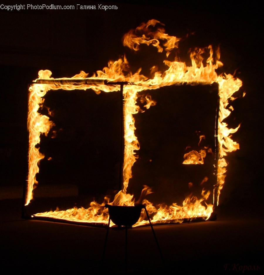 Fire, Flame, Bonfire, Lighting