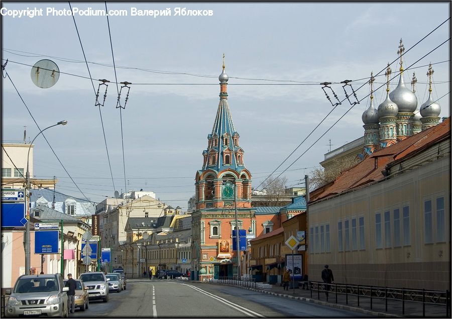 Automobile, Car, Vehicle, Architecture, Dome, Train, Church