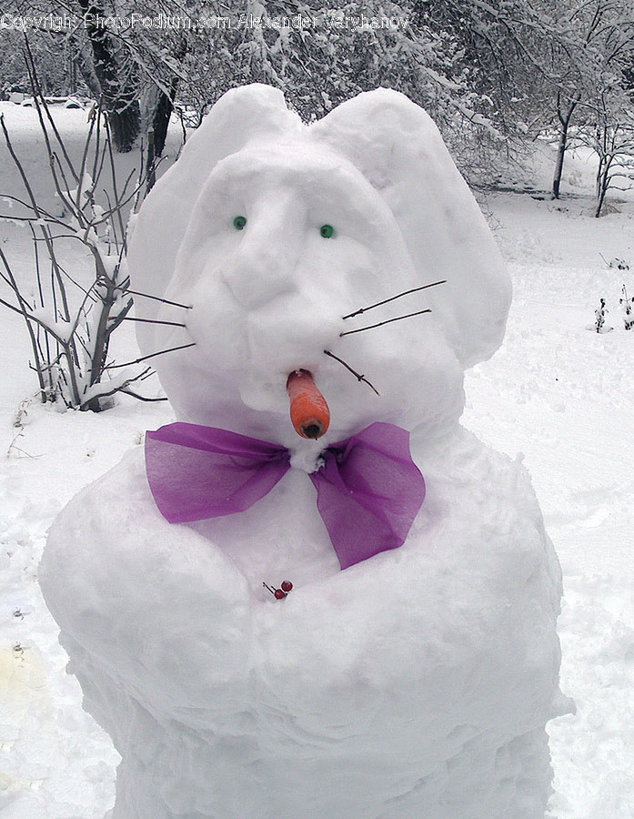 Nature, Outdoors, Winter, Snowman, Snow