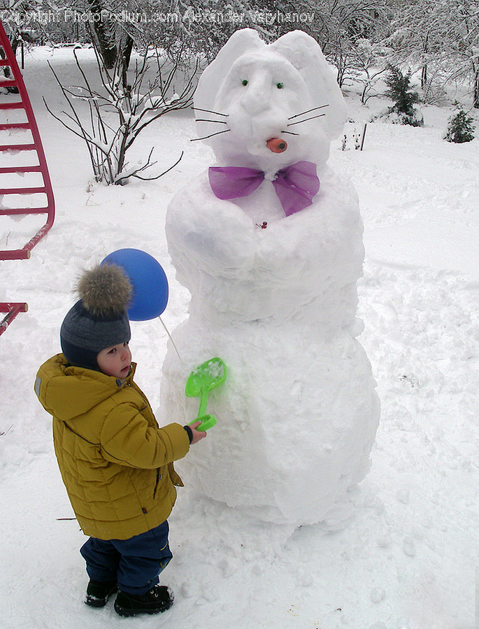 Nature, Outdoors, Winter, Snow, Snowman