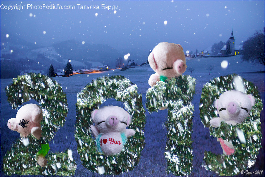 Nature, Outdoors, Toy, Snow, Winter