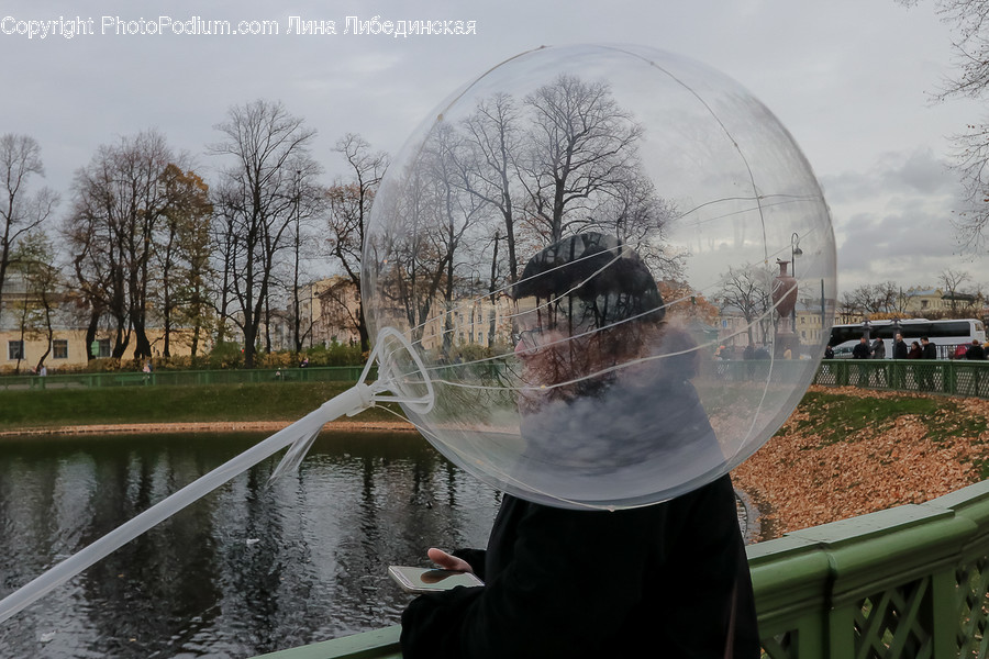 Sphere, Person, Human, Bubble, Grass