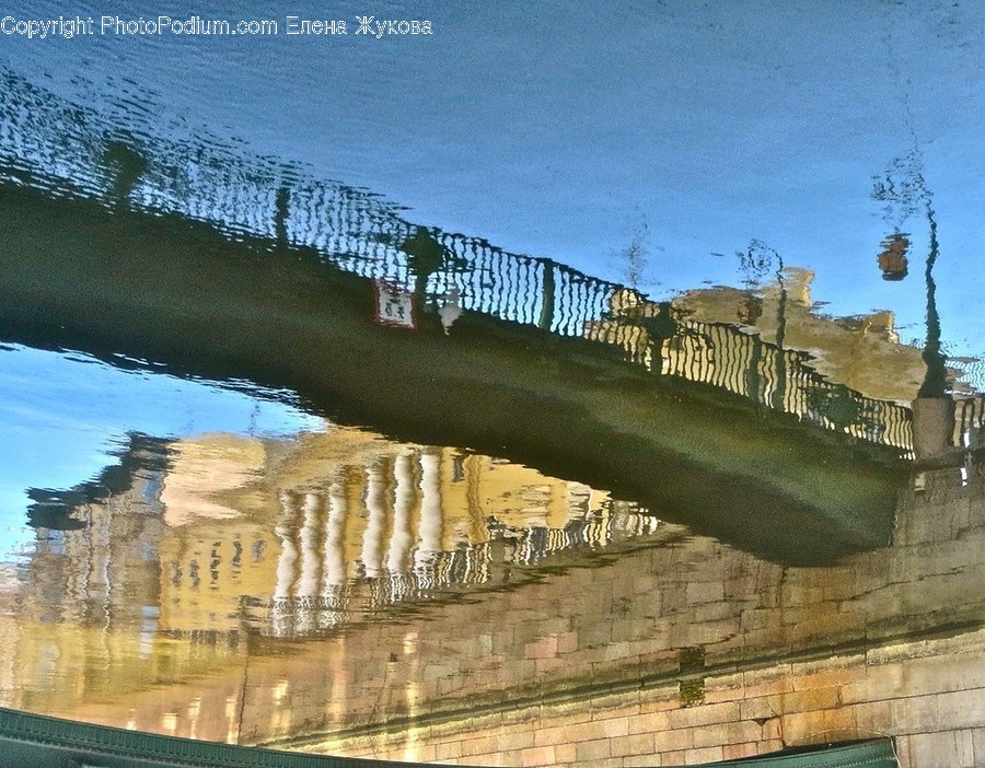 Banister, Handrail, Water, Building, Architecture