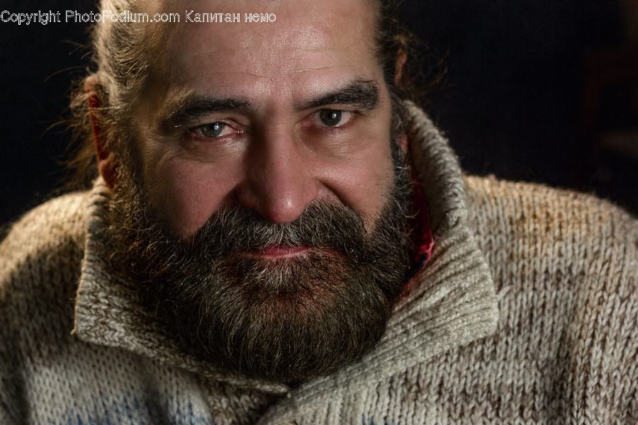 Person, Human, Face, Beard, Clothing