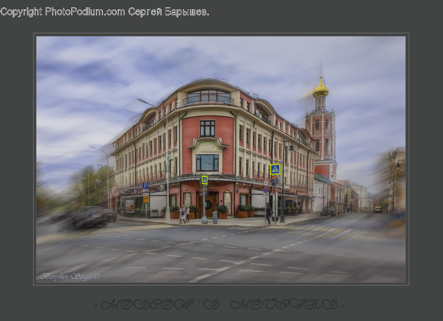 Road, Intersection, Downtown, Building, Urban