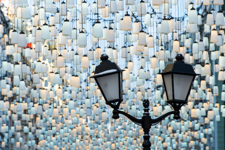 Lamp, Lampshade, Lamp Post, Path, Walkway