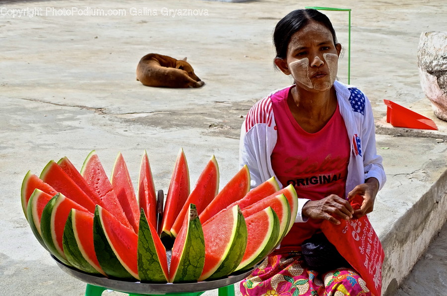 Plant, Food, Fruit, Person, Human