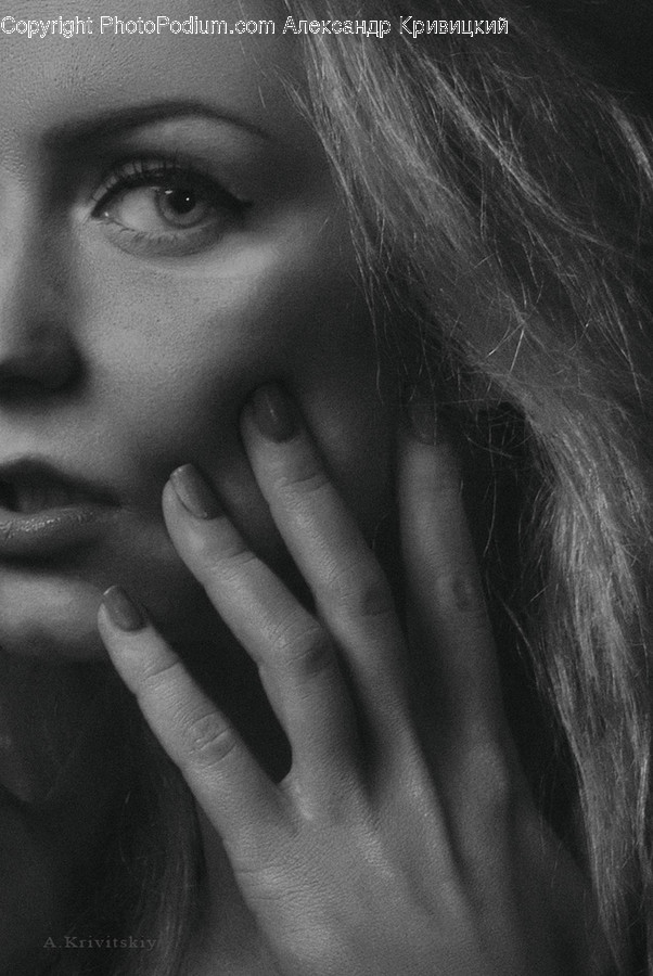 Person, Human, Face, Finger, Photo